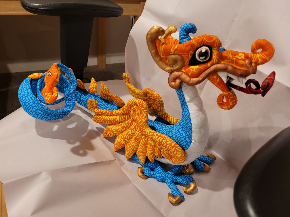 This dragon was created for the Silent Auction for the 2025 Northern California Brain Tumor Walk
